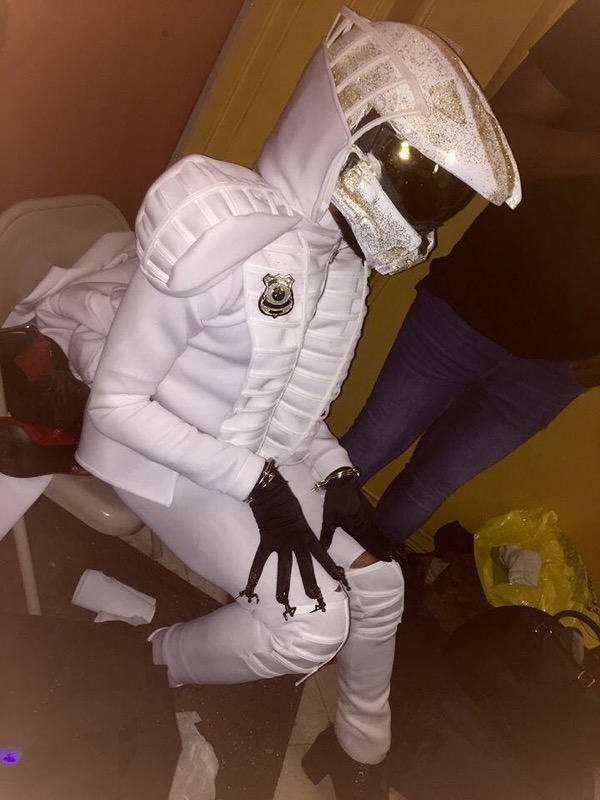 A person in a white costume