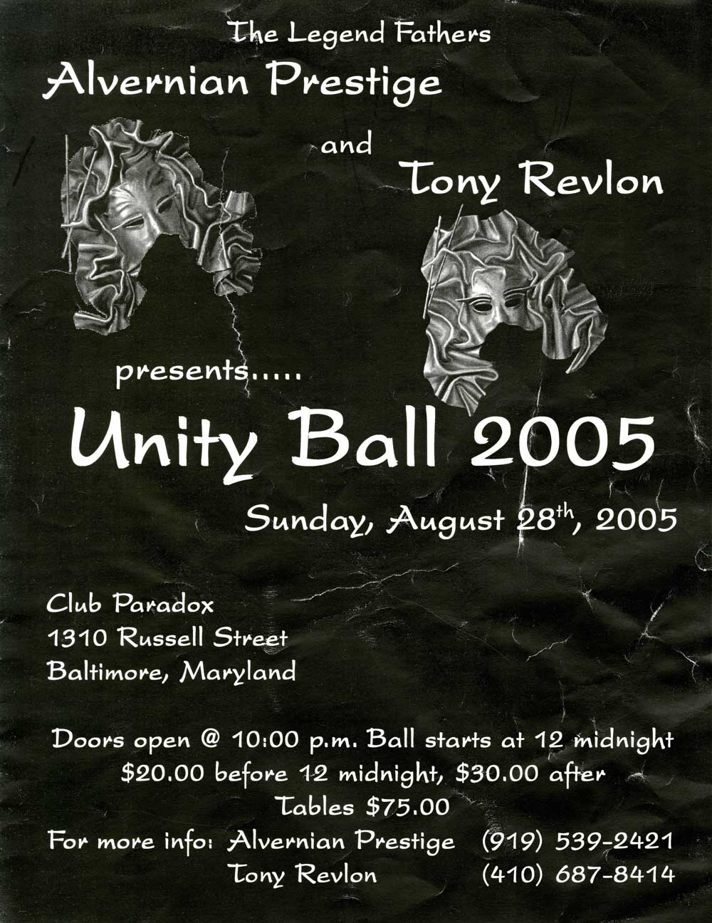 Flyer for an old ball competition