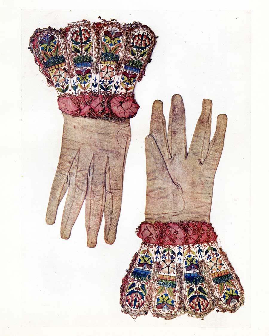 Elaborate gloves from Royal and Historic Gloves and Shoes